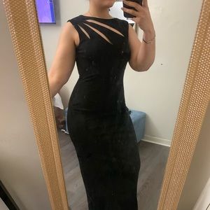 Black event, ball gown, bridesmaid or prom dress